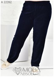 Жіночі велюрові штани А 22392